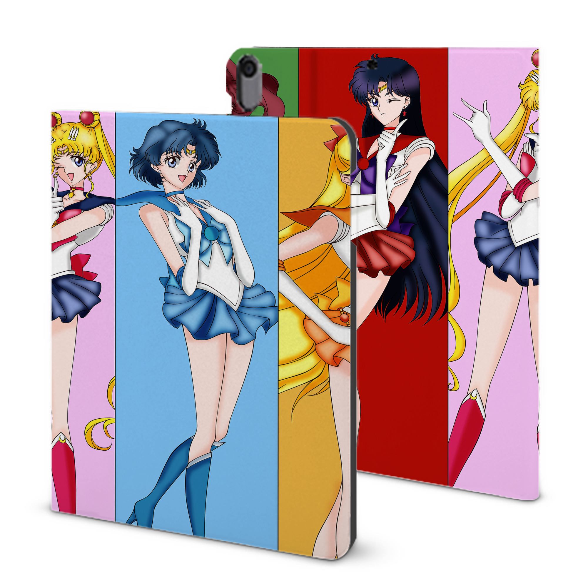 （画像用） 美少女戦士セーラームーン Sailor Moon IPad ケース ブック型 PUレザー TPU 耐衝撃 軽量 薄型 ペン収納なし 全面保護 IPad 各モデル対応
